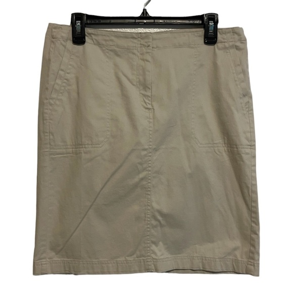 NWT J Jill Live In Chino Pebble Skirt Size 8 - Picture 1 of 4